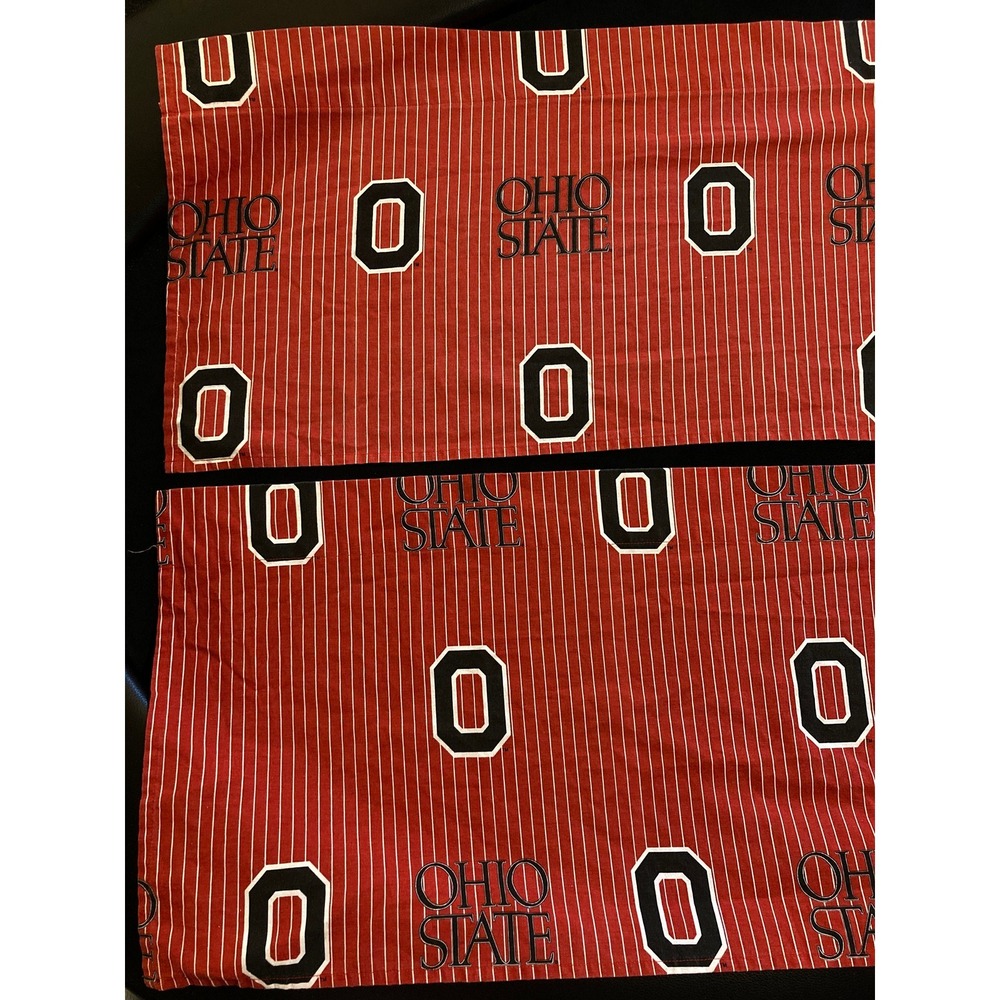 Vintage The Ohio State University valances Red Block O